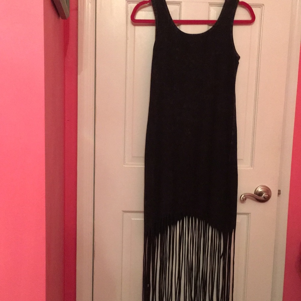 Fringe maxi dress